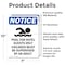 Signmission Pool For Hotel Guests Sign With Symbol, 7 in W x Rectangle, Vinyl Decal OS-2PACK-NS-D-710-V-17687 - alternate 4